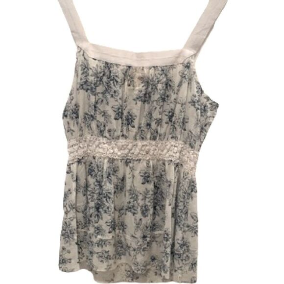 Sweet Twill Twenty Two Toile Top Floral Print Sleeveless Women’s P/S Small NWT - Picture 1 of 11